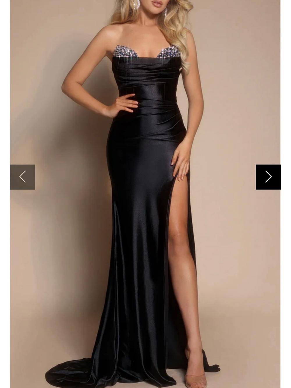 Portia and Scarlett XO051 - Crystal Strapless Sheath Dress